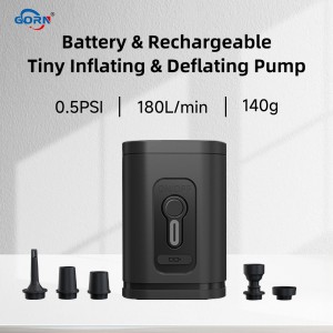 GR-107C4 tiny portable electric air pump camping mats airbed air mattress swimming ring pool pillow vacuum pump backpack luggage