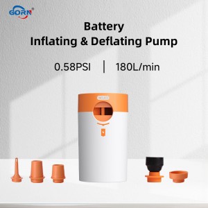 GR-118 air pump vacuum storage pump 120g small air pump portable handle design 180L/min flow dry battery airbed mattress swimming ring pool camping mats vacuum storage bag compression bag pillows s...