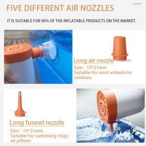 GR-118 air pump vacuum storage pump 120g small air pump portable handle design 180L/min flow dry battery airbed mattress swimming ring pool camping mats vacuum storage bag compression bag pillows sofa couch