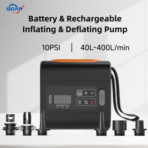 GR-133 12psi electric portable high pressure air pump air mattress airbed tent kayak air sofa yoga ball DC11.1V