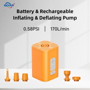 GR-157 Auto Air Pump For Inflatables With Bug Zapper, 6 Nozzles For Air Mattress, Pool Floats, Air Beds And Swimming Ring