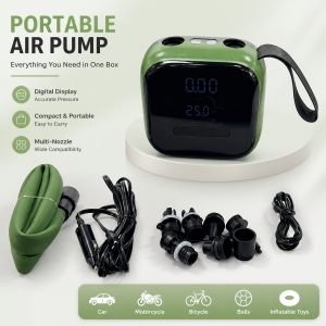 GR-138 High Pressure Air Pump,40 PSI, Portable Electric Inflation Deflation, For Air Matress SUP Board Raft Boat Tires Basketball